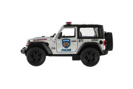 Teddies Kinsmart auto Jeep Wrangler policie hasiči 12,5cm kov na zpětné natažení