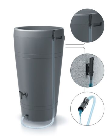 Příslušenství Prosperplast k sudům na dešť. vodu ICANSET 5 (kohoutek+ přípojky + hadice)