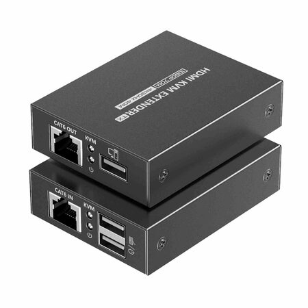 Extender HDMI KVM 4K a FULL HD 1080p na 70m s přenosem USB