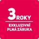 EXKLUZIVNÍ ZÁRUKA 3 ROKY