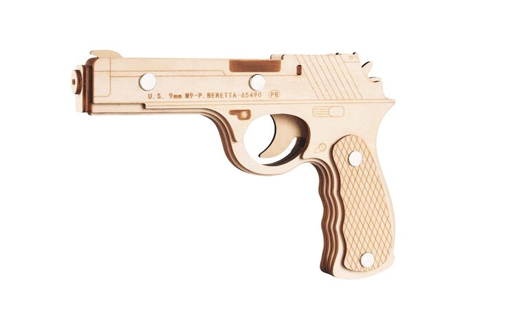 Woodcraft Dřevěné 3D puzzle Beretta M9