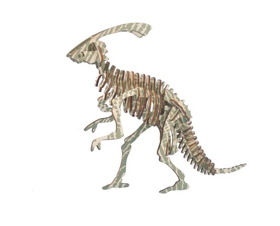 Woodcraft Dřevěné 3D puzzle Parasaurolophus, 37 dílů