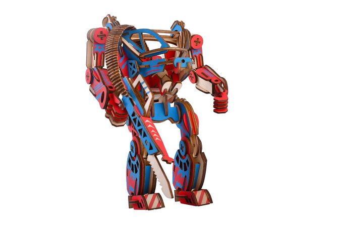 Woodcraft Dřevěné 3D puzzle Powersuit barevný