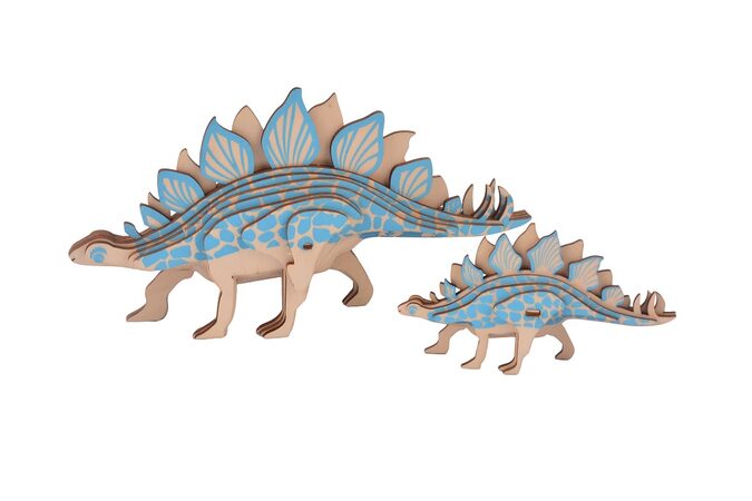 Woodcraft Dřevěné 3D puzzle Stegosarus 2 v 1