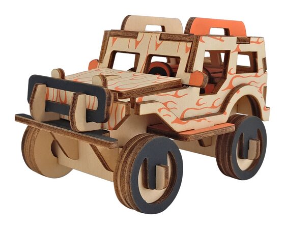 Woodcraft Dřevěné 3D puzzle Jeep, 40 dílů