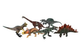 Zvířátko dinosaurus plast 15-22cm mix druhů 12ks v boxu