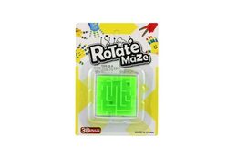 Hlavolam kostka plast 5x5cm 4 barvy na kartě