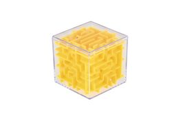 Hlavolam kostka plast 5x5cm 4 barvy na kartě