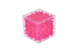 Hlavolam kostka plast 5x5cm 4 barvy na kartě