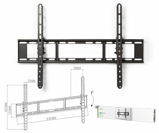 Nedis TVWM1151BK držák TV 37"-70" naklápěcí