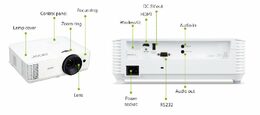 Projektor Acer H5386BDi DLP, WXGA, 3D, 16:9,