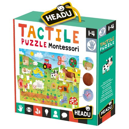 Hra Headu Montessori hmatové puzzle