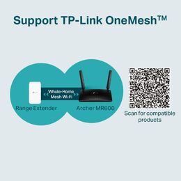Modem TP-Link Archer MR600 LTE6 s WiFi routerem, AC1200, 3x GLAN, 1x GWAN, 1x slot SIM/ 300/867Mbps, OneMesh
