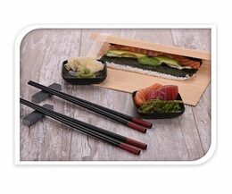 EXCELLENT Sushi set porcelán / bambus sada 7 ks bílá KO-278000190bila