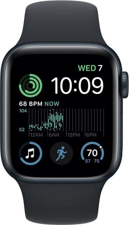 Hodinky Apple Watch SE GPS, 40mm Midnight Aluminium Case with Midnight Sport Band - Regular - Rozbaleno