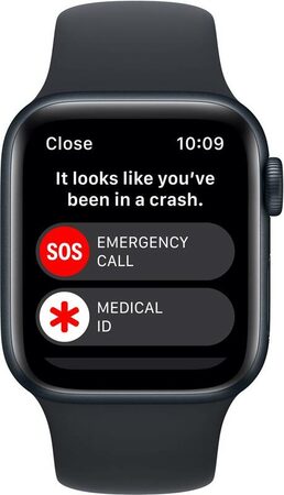 Hodinky Apple Watch SE GPS, 40mm Midnight Aluminium Case with Midnight Sport Band - Regular - Rozbaleno