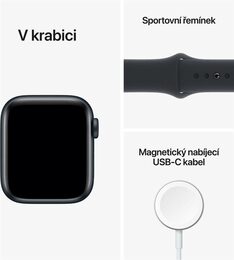 Hodinky Apple Watch SE GPS, 40mm Midnight Aluminium Case with Midnight Sport Band - Regular - Rozbaleno