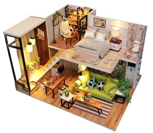2Kids Toys miniatura domečku Romantický skandinávský styl