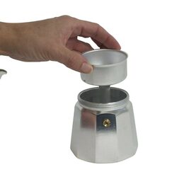 KELA Konvice na espresso Italia 9 šálků černá KL-10555