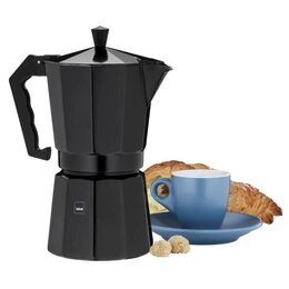 KELA Konvice na espresso Italia 9 šálků černá KL-10555