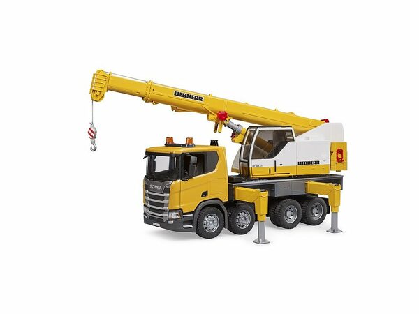 Bruder Nákladní auto Scania s jeřábem Liebherr - poškozený obal