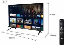 TCL 40S6203 TV SMART ANDROID LED, 100cm, Full HD, PPI 400, Direct LED, HDR10, DV