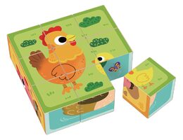 2Kids Toys Dřevěné kostky farma