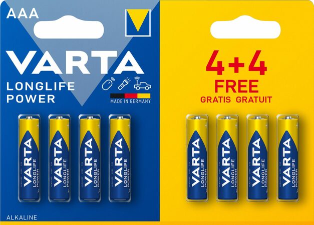 Varta LR03/4+4 Longlife POWER 4903