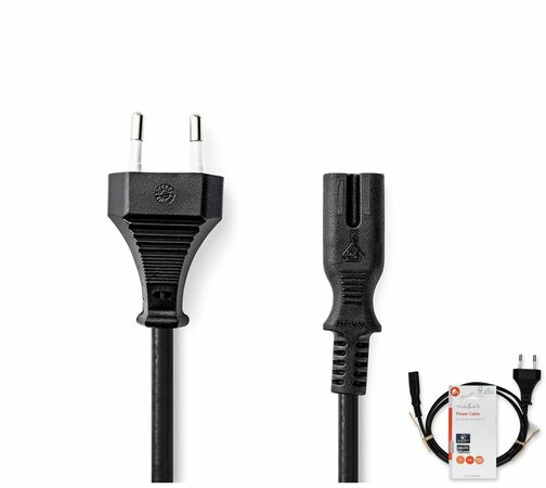 Nedis CEGL11040BK10 napájecí kabel 2PIN 1m flexo magn.