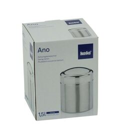 KELA Kosmetický koš ANO 1,5L nerez stříbrný KL-21381