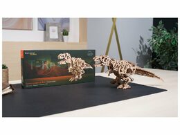 Ugears 3D dřevěné mechanické puzzle Tyrannosaurus Rex