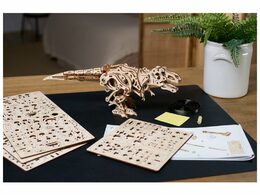 Ugears 3D dřevěné mechanické puzzle Tyrannosaurus Rex