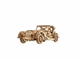 Ugears 3D dřevěné mechanické puzzle Sportovní auto Rapid Mouse