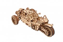 Ugears 3D dřevěné mechanické puzzle Tříkolka UGR-S