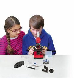 Bresser Junior Student Biolux SEL Microscope, red