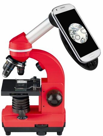 Bresser Junior Student Biolux SEL Microscope, red