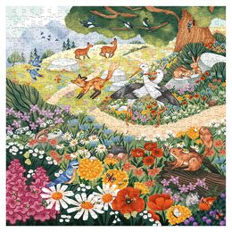 Magellan Rodinné puzzle Květiny a lesní zvířátka 500 dílků