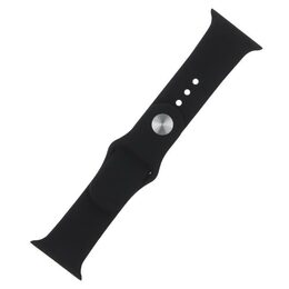 Silikonový řemínek M/L pro Apple Watch 42/44/45 mm černý