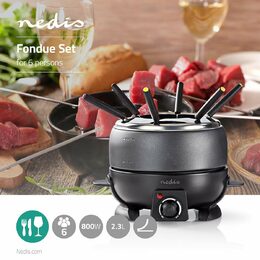 Nedis FCFO110EBK6 fondue 800 W, 2.3l, pro 6 osob