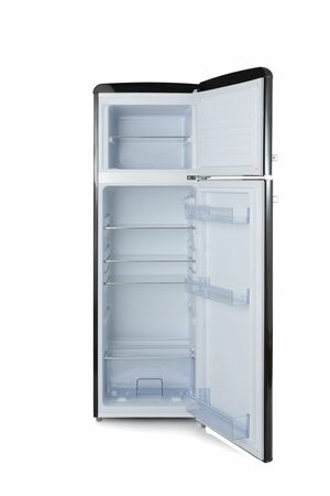 Retro lednice s mrazákem nahoře - černá - DOMO DO929RKZ, Objem chladničky: 194 l