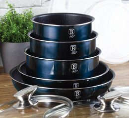 BERLINGERHAUS Sada nádobí s odnímatelnou rukojetí 12 ks Aquamarine Metallic Line BH-6101