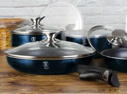 BERLINGERHAUS Sada nádobí s odnímatelnou rukojetí 12 ks Aquamarine Metallic Line BH-6101