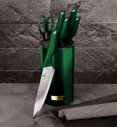 BERLINGERHAUS Sada nožů nerez 7 ks Emerald Collection ve stojanu BH-2794