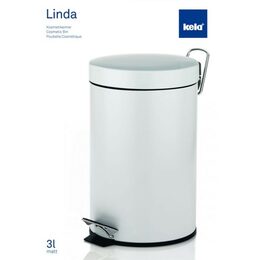 KELA Koš kosmetický LINDA 3 l, bílý KL-18160