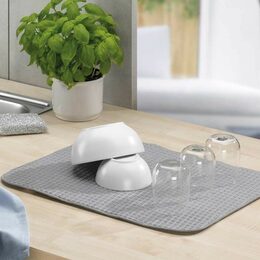 KELA Odkapávací podložka Rapida 100% polyester černá 50,0x38,0cm KL-11727