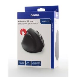 Myš Hama EMW-500L, pro leváky /optická/6 tlačítek/1800DPI - černá