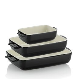 KELA Zapékací mísa keramická MALIN 32 x 19 cm šedá KL-15292