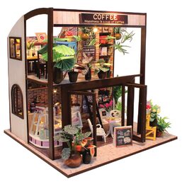 Dvěděti miniatura domečku Kavárna