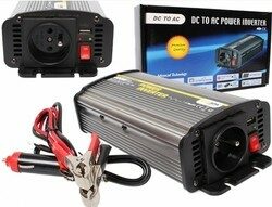 Napěťový měnič Carspa CAR600U-122 12V/230V+USB 600W, modifikovaná sinus (náhrada za CAR500-12)