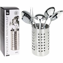 EXCELLENT HOUSEWARE Kuchyňské náčiní nerez ve stojanu sada 6 ks KO-A12210040